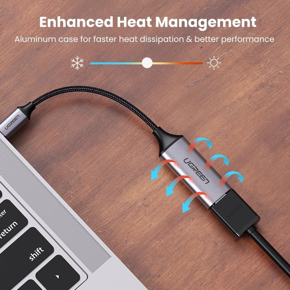 Foto 5 | Adaptador Usb tipo C Ugreen color Gris