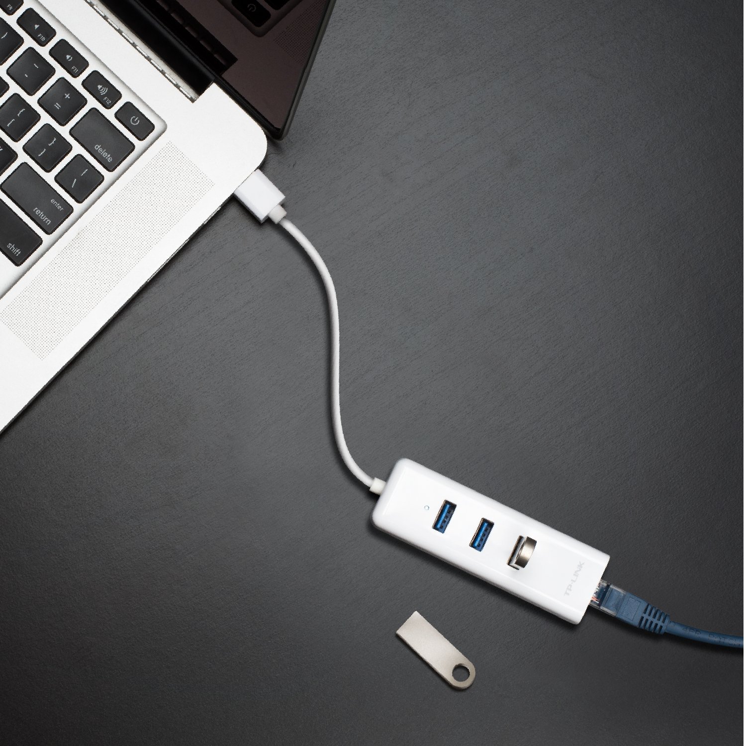 Foto 7 | Adaptador Usb 3.0 A Ethernet Tp-link Hub Usb De 3 Puertos Con Rj45 - Venta Internacional.