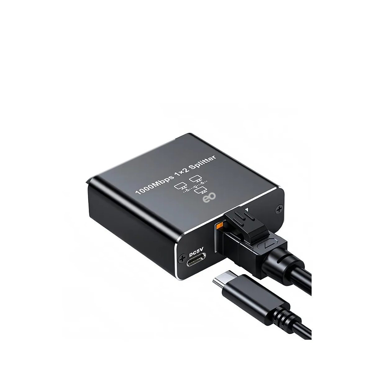 Foto 2 pulgar | Adaptador De Red 1 Dividido 2 Cople Rj45 Cat5/6/7/8 Eo Safe Imports Esi-20109 Negro