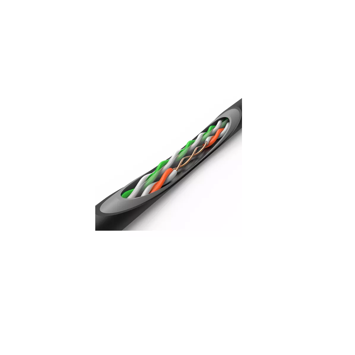 Foto 4 pulgar | Cable De Red Utp Cat6 Blindado Para Exterior Bobina 305m Eo Safe Imports Esi-10983 Negro