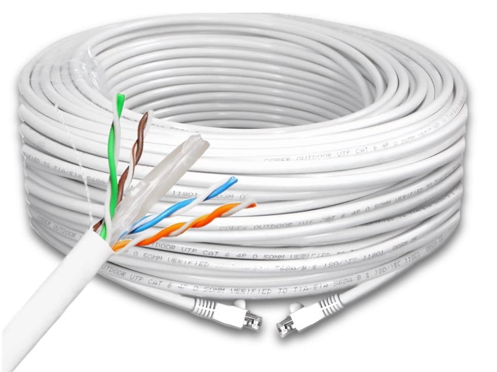 Cable De Red Prodotty Utp Poe Cat6a 20m Blanco P/interior $379