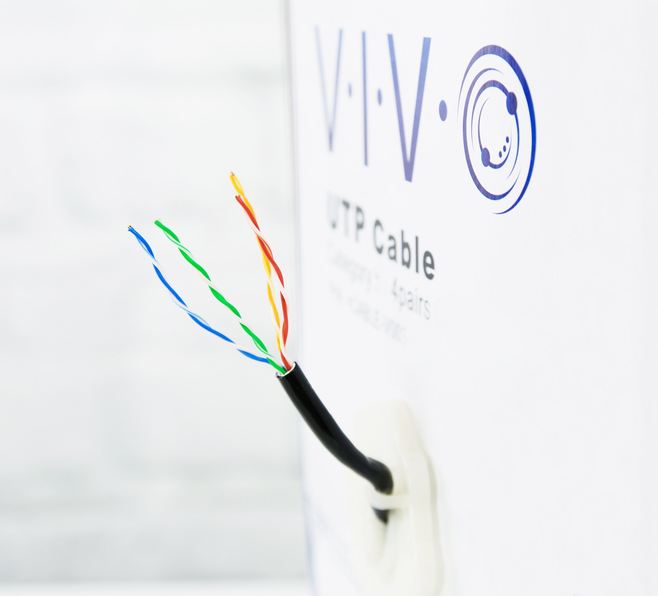Foto 3 pulgar | Cable Ethernet Vivo Cable-v011 Cat5e, 500 Pies, Resistente Al Agua, Negro - Venta Internacional.