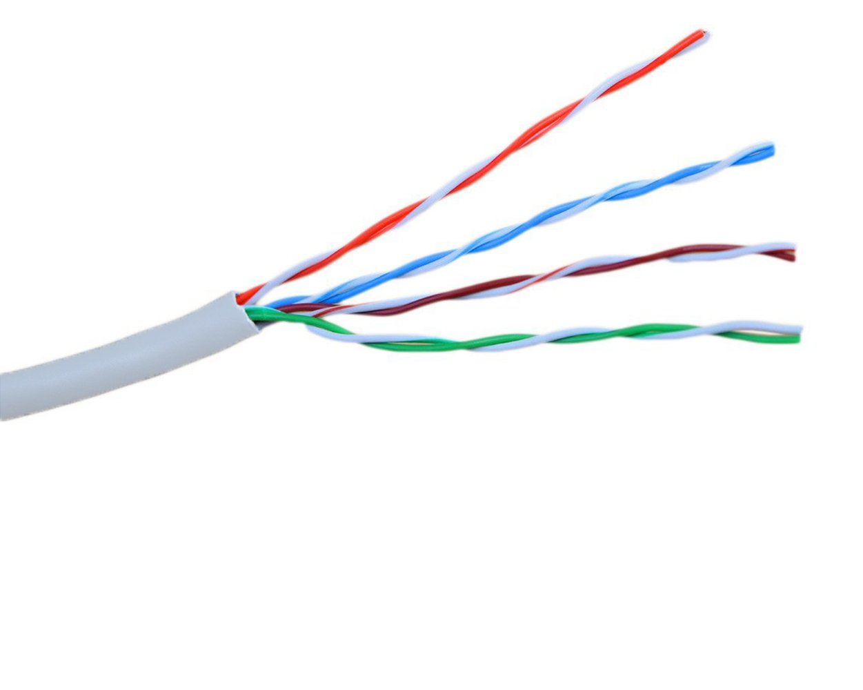 Foto 2 | Cable Ethernet Vivo Cca Cat5e 250 Pies Utp 24 Awg Gris - Venta Internacional.