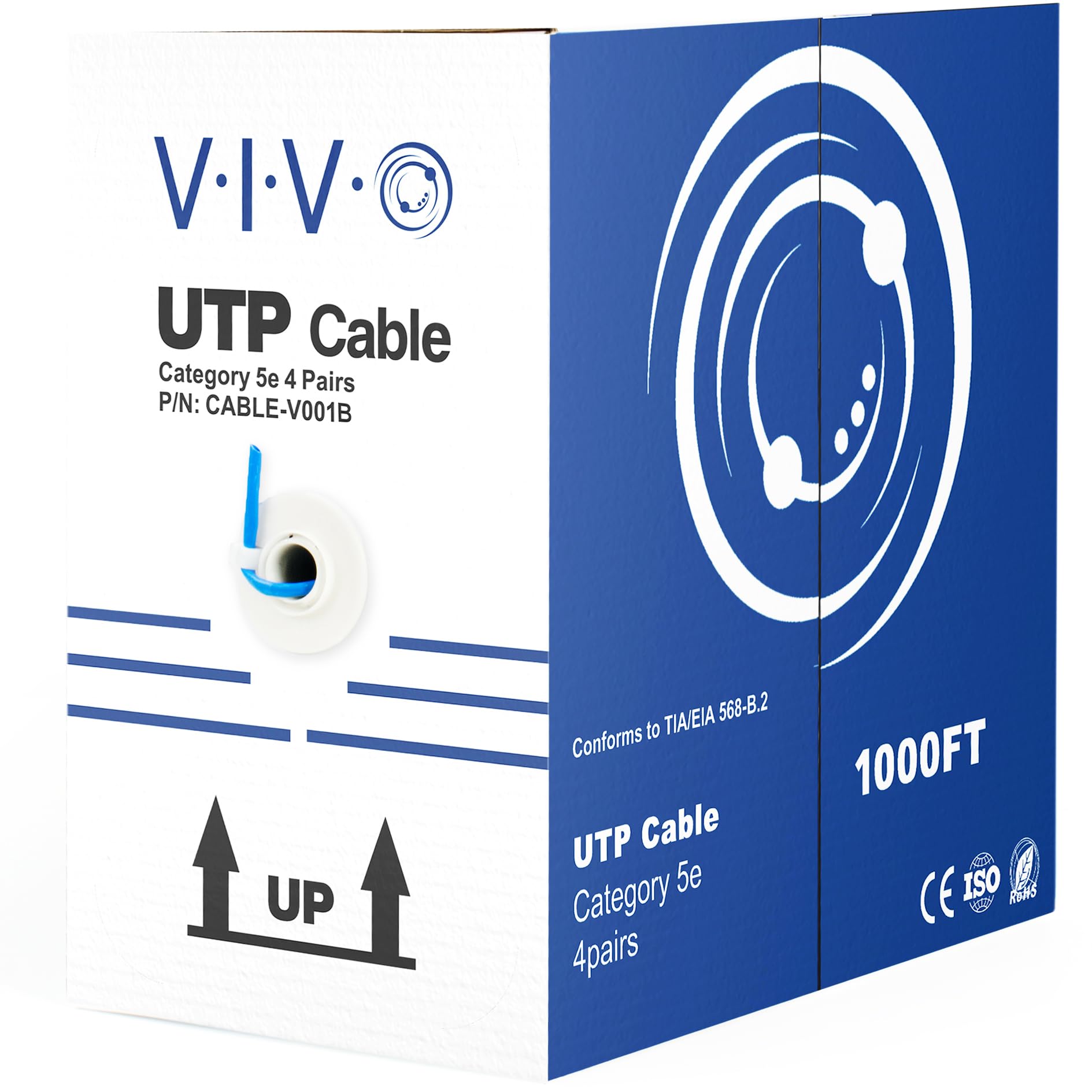 Foto 2 pulgar | Cable Ethernet Vivo Cca Cat5e 24 Awg Utp 305 M Azul - Venta Internacional.