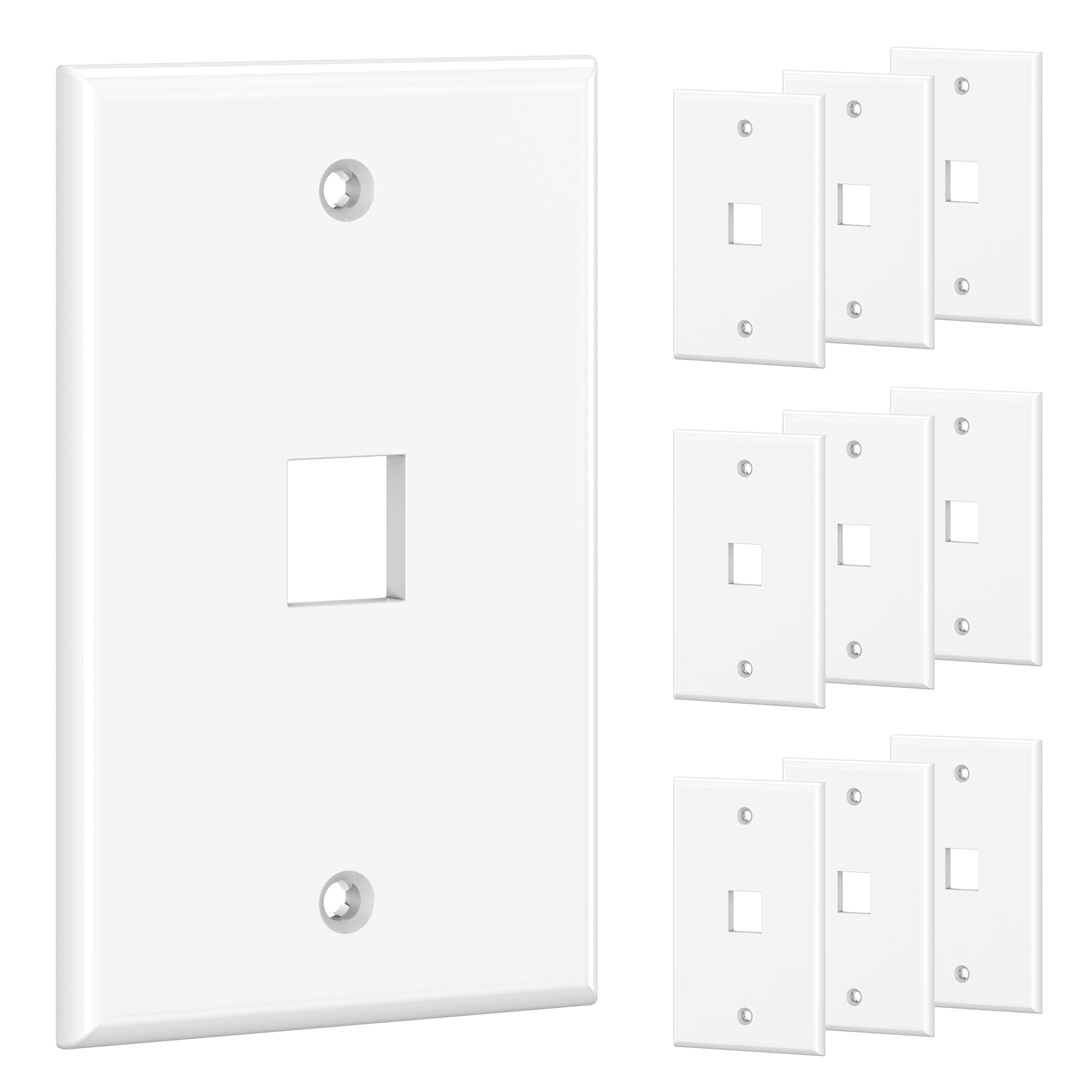 Foto 1 | Wall Plate Cable Matters, Conector Keystone De 1 Puerto, Perfil Bajo, X10 - Venta Internacional.