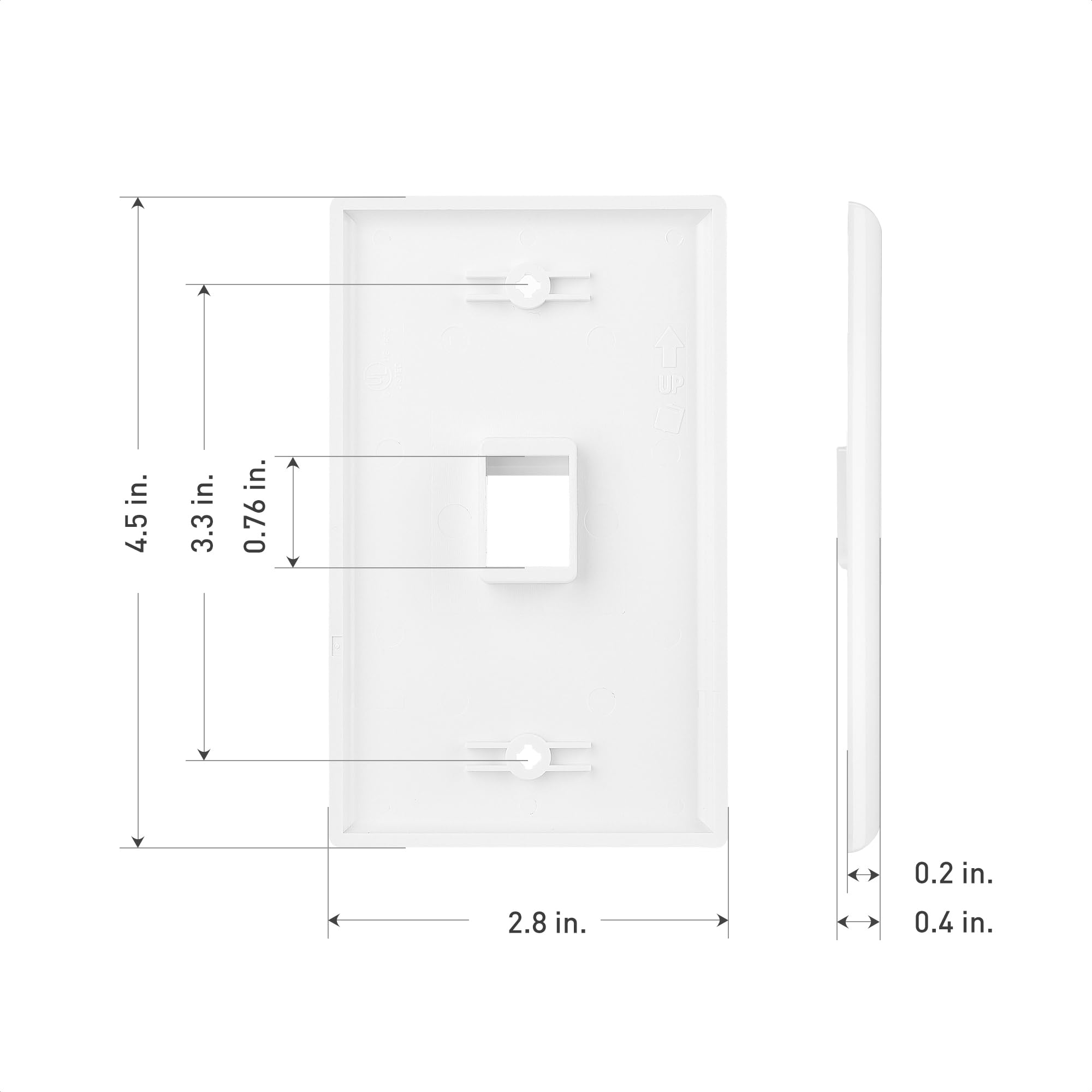 Foto 6 | Wall Plate Cable Matters, Conector Keystone De 1 Puerto, Perfil Bajo, X10 - Venta Internacional.
