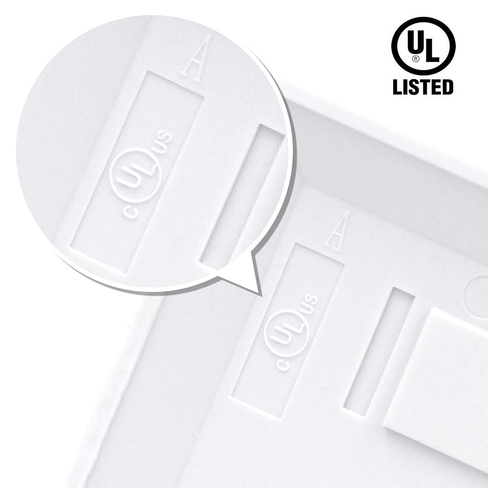 Foto 2 | Placa De Pared Vce De 2 Puertos Keystone Con Certificación Ul, Blanca (paquete De 10) - Venta Internacional.