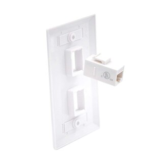 Foto 6 | Placa De Pared Vce De 2 Puertos Keystone Con Certificación Ul, Blanca (paquete De 10) - Venta Internacional.