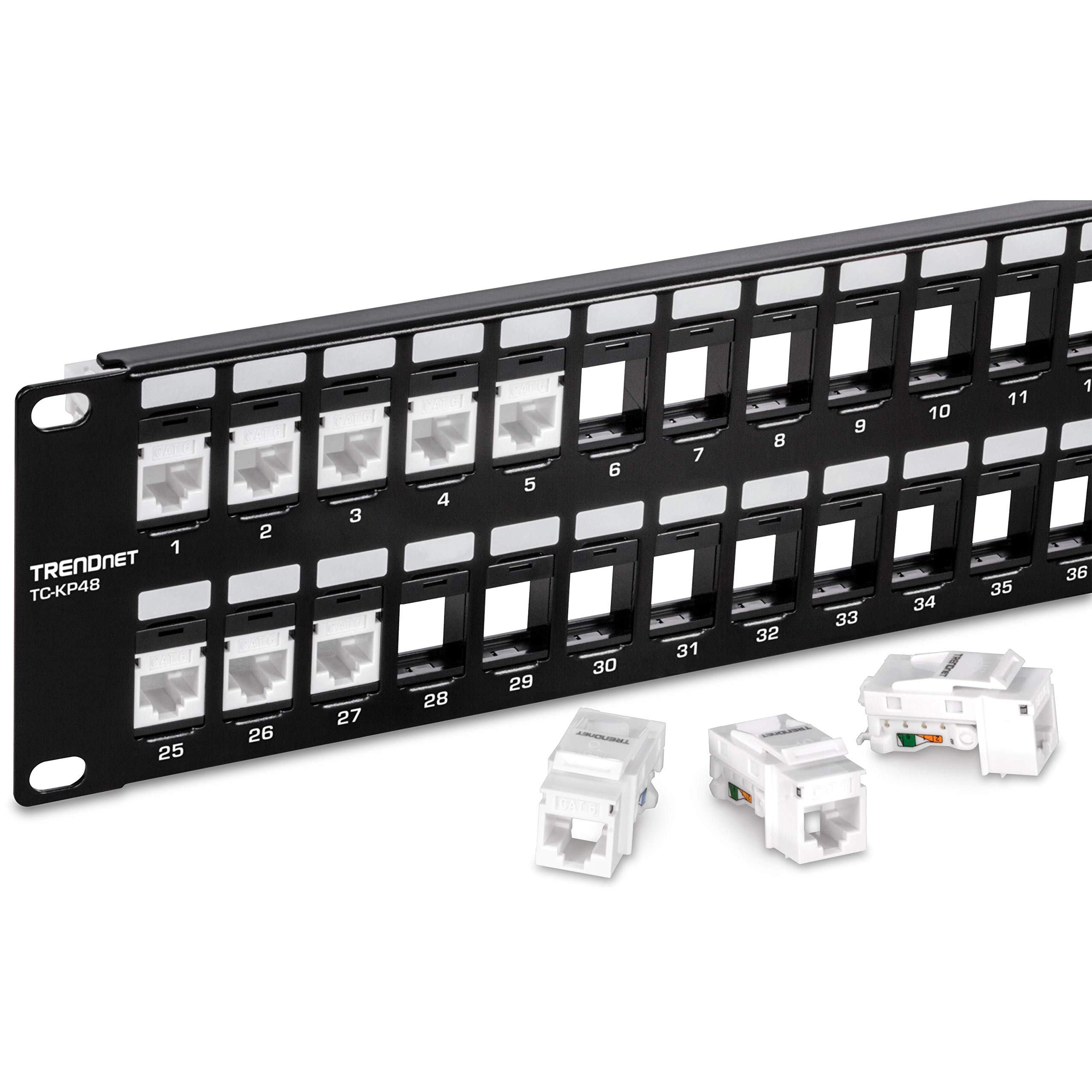 Foto 4 pulgar | Panel De Conexión Trendnet Tc-kp48 Keystone De 48 Puertos Y 2u Hd - Venta Internacional.