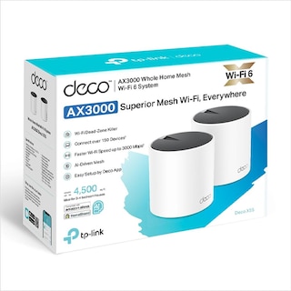 Foto 3 | Routers TP-LINK Deco X55 color Blanco Sistema Wi-fi 6 Mesh Doble Banda 2 Piezas