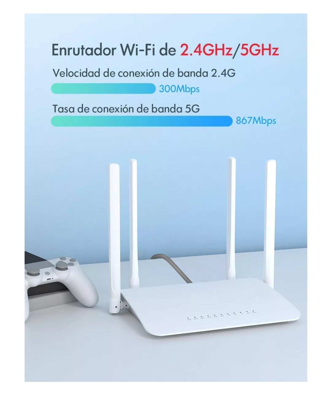 Foto 5 pulgar | Router Range Extender Repetidor Belug Wr1200 2.4 Ghz Y 5 Ghz. color Blanco