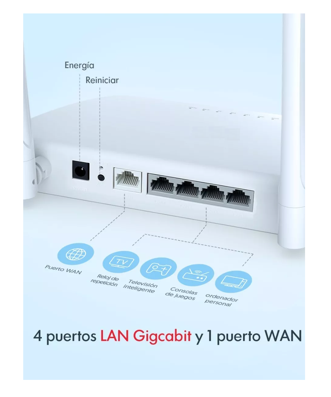 Foto 6 pulgar | Router Range Extender Repetidor Belug Wr1200 2.4 Ghz Y 5 Ghz. color Blanco