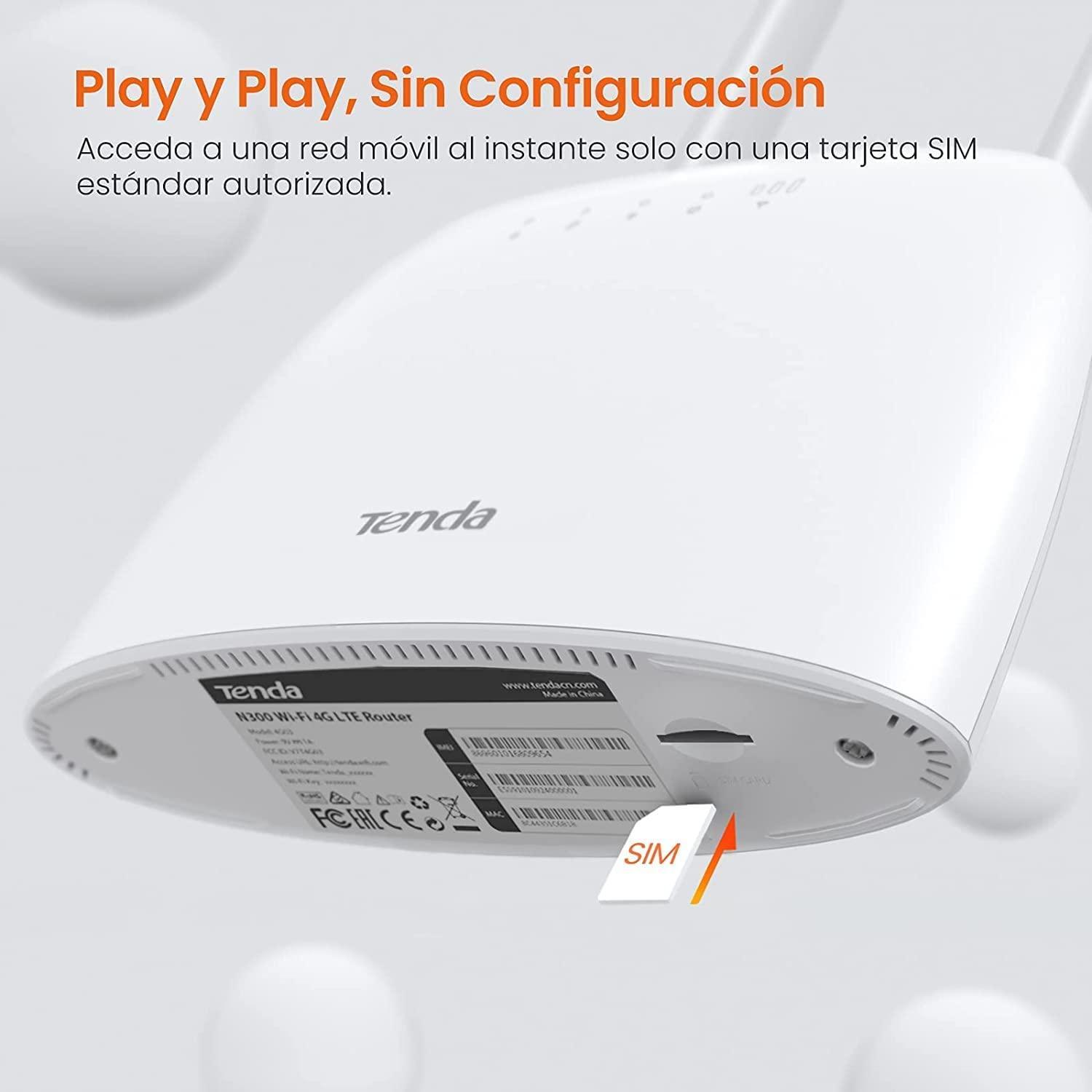 Foto 2 | Router Tenda 4g06-2 Cobertura de Señal Lte color Blanco