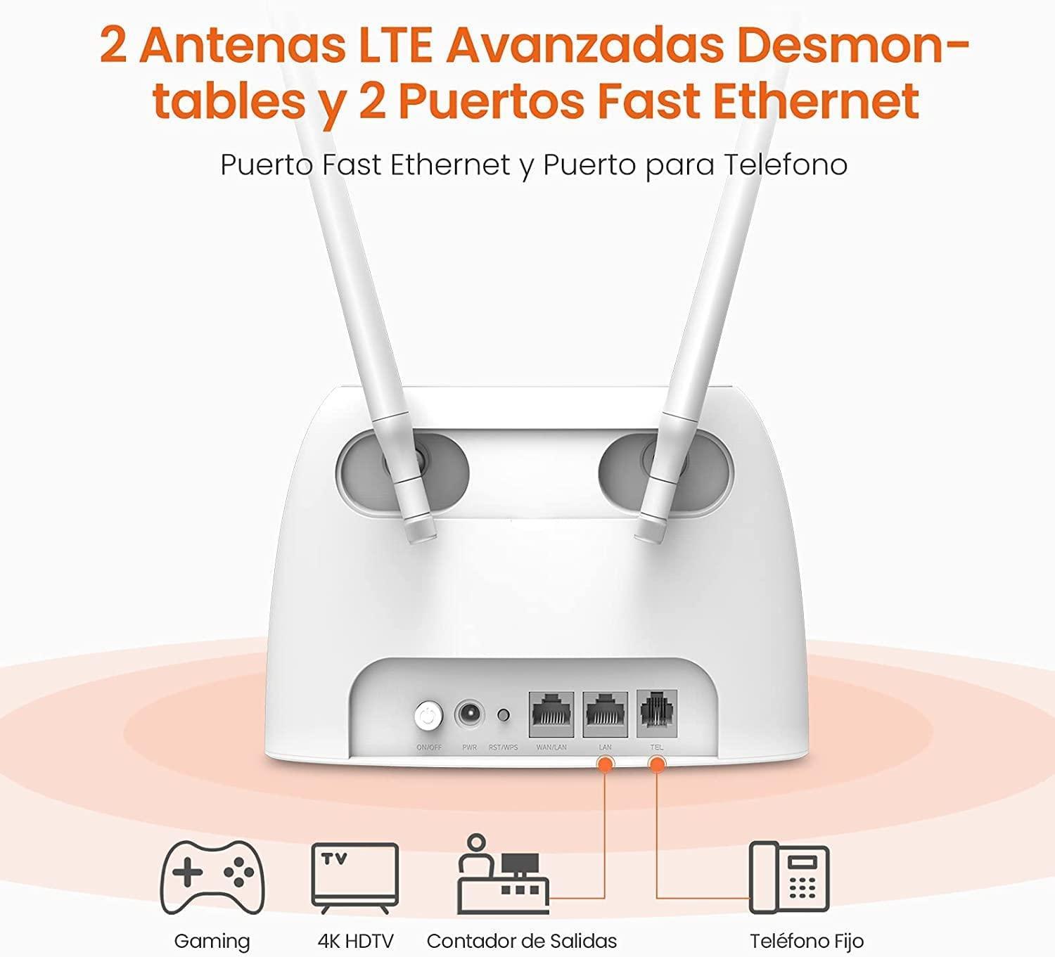 Foto 3 | Router Tenda 4g06-2 Cobertura de Señal Lte color Blanco