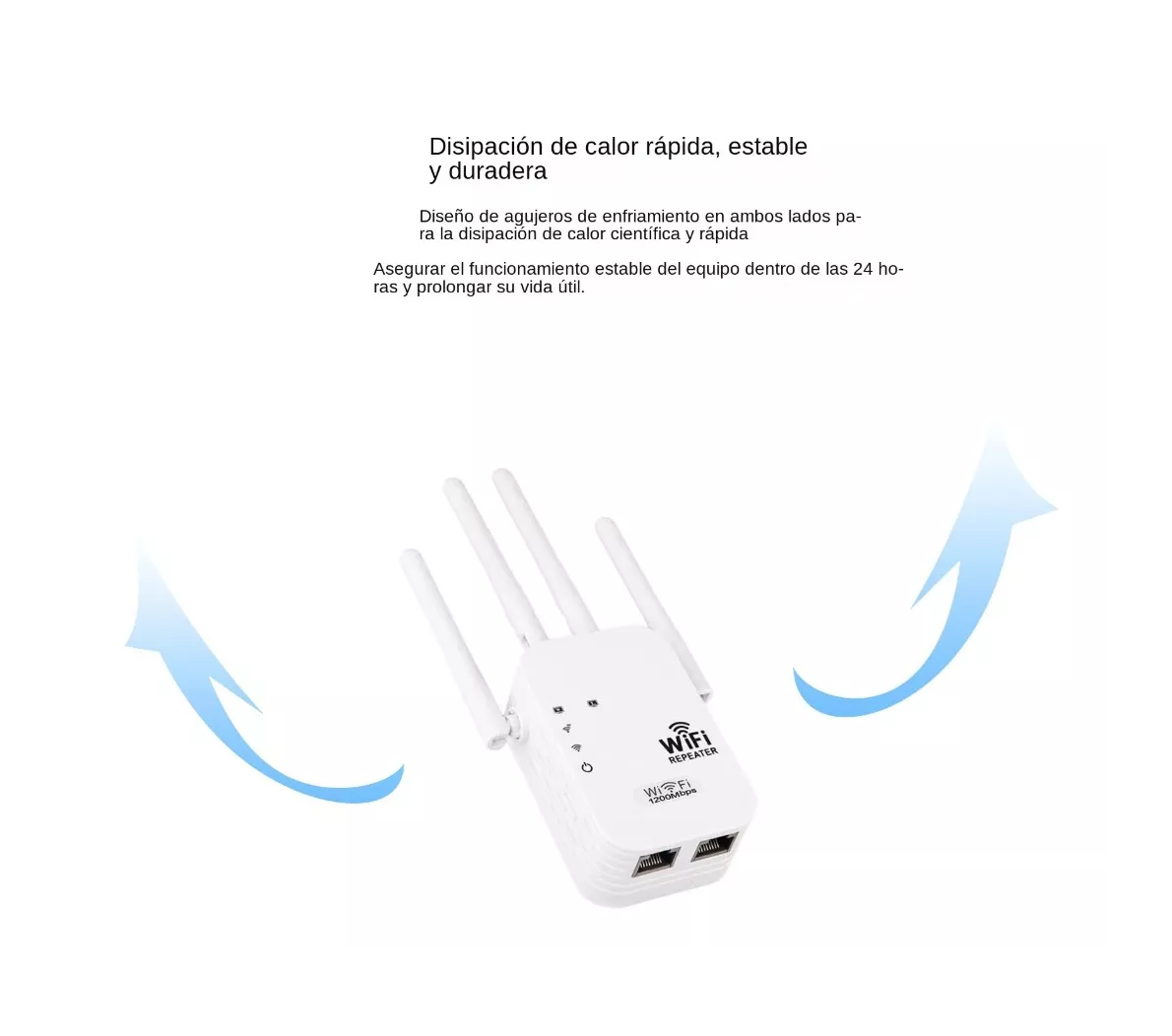 Foto 6 pulgar | Repetidor Wifi Amplificador Señal 1200mbps 110/230v Wps Blanco