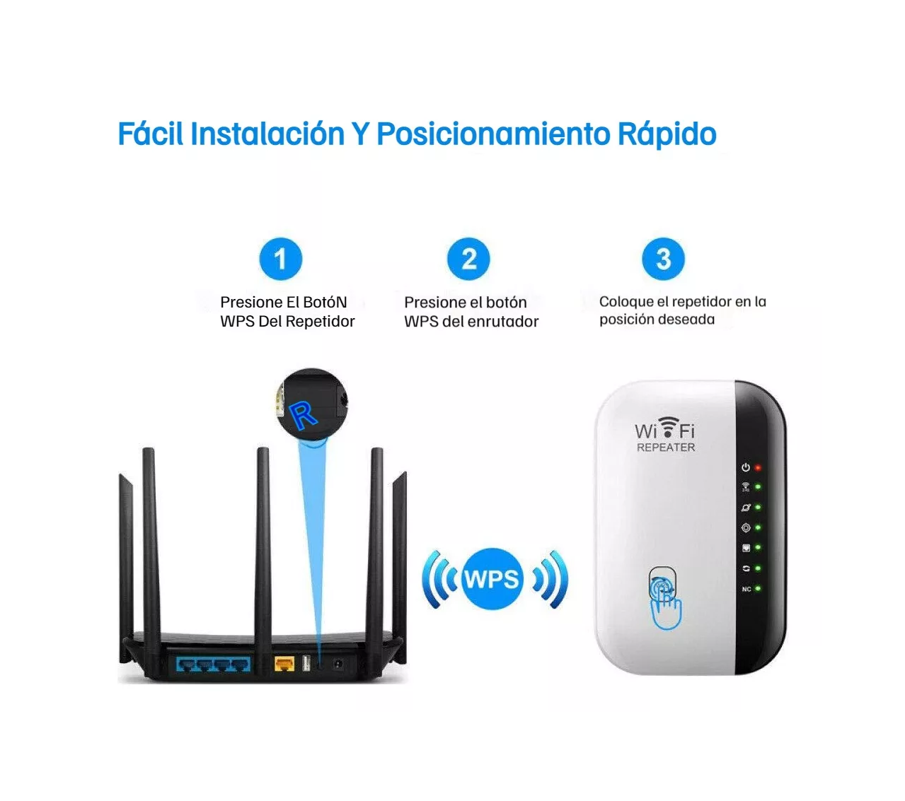 Foto 4 pulgar | Repetidor y Extendedor de Señal Wifi Wireless Señal Blanco