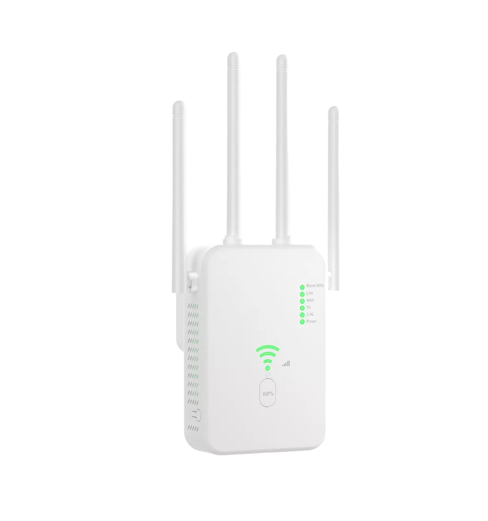 Repetidor de Señal Wifi Punto de Acceso 5g  1200 mbps Blanco