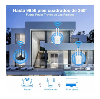 Foto 5 | Repetidor de Señal Wifi Punto de Acceso 5g 1200 mbps Blanco