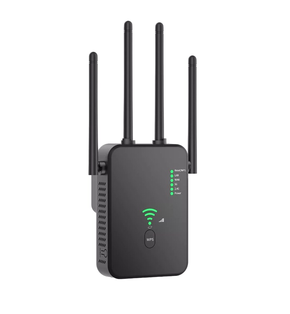 Repetidor de Señal Wifi Punto de Acceso 5g 1200 mbps Negro $909