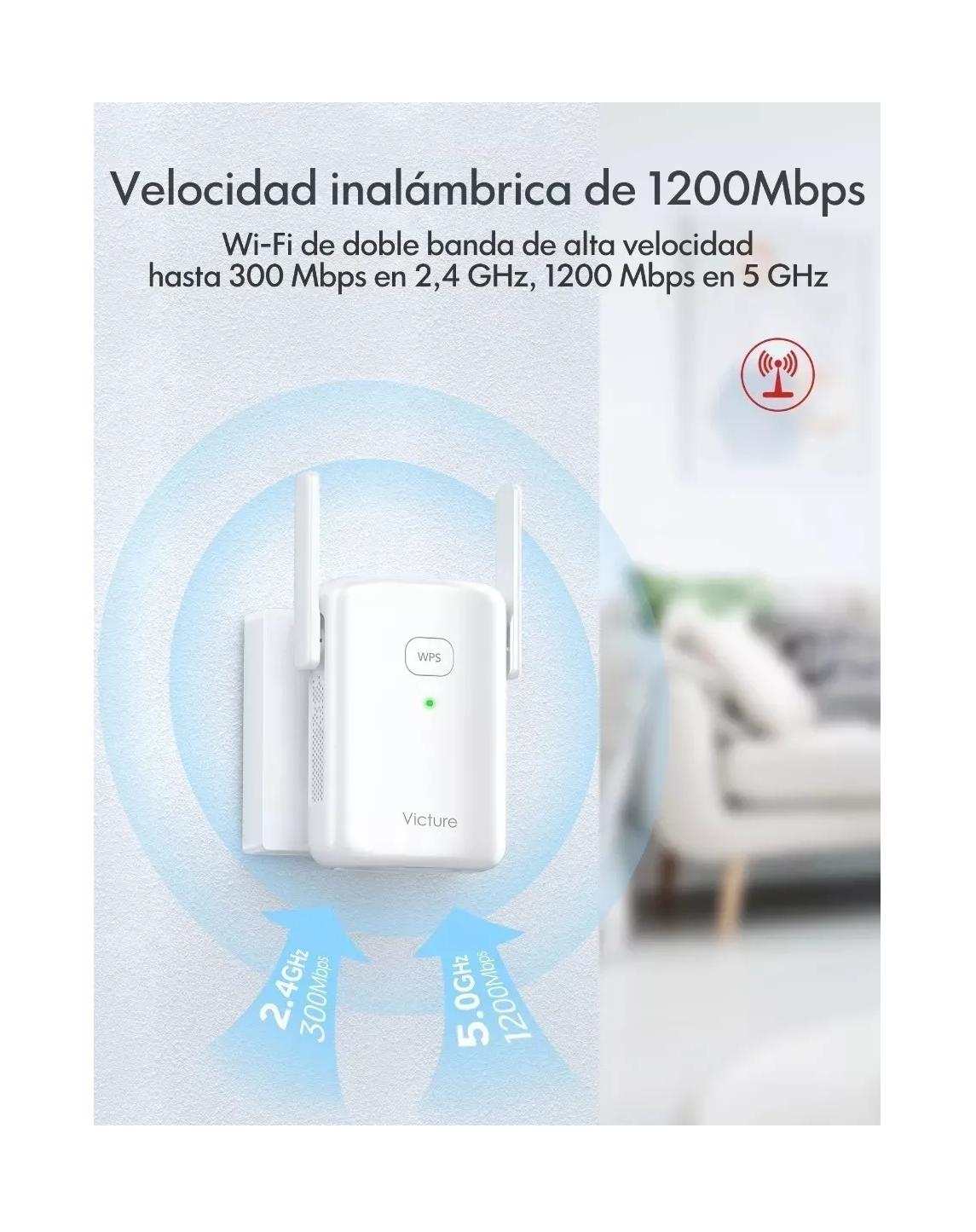 Foto 4 pulgar | Range Extender Access Point Bridge Blanco