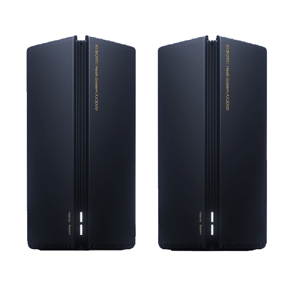 Router Xiaomi Mesh System Ax3000 Negro 2 Piezas