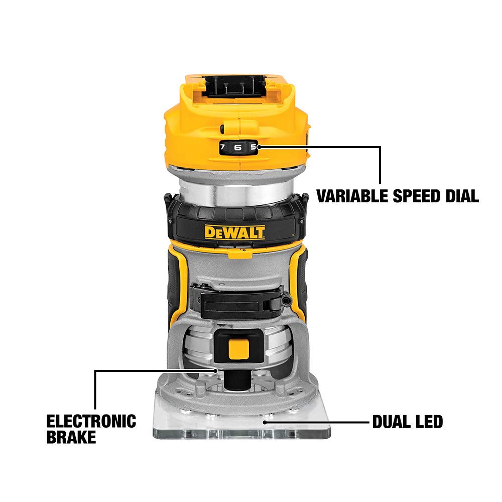 Foto 3 pulgar | Enrutador Inalámbrico Dewalt 20v Max Xr Sin Escobillas - Venta Internacional