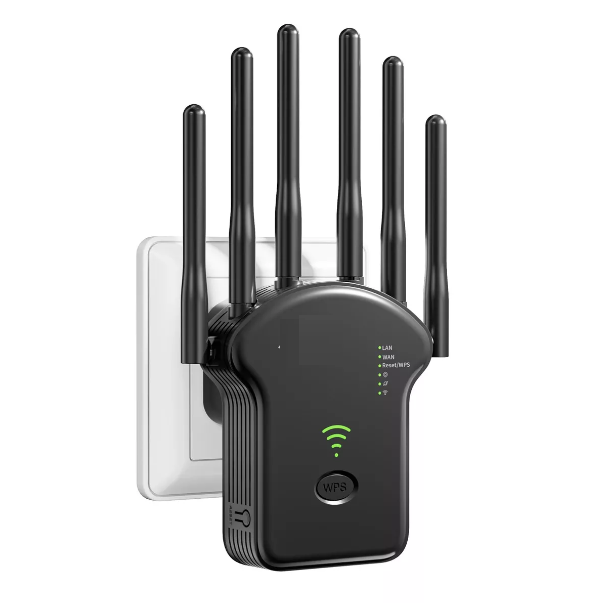 Foto 2 pulgar | Repetidor Wifi Amplificador Señal 1200mbps 110/230v WPS 5G Eo Safe Imports Negro