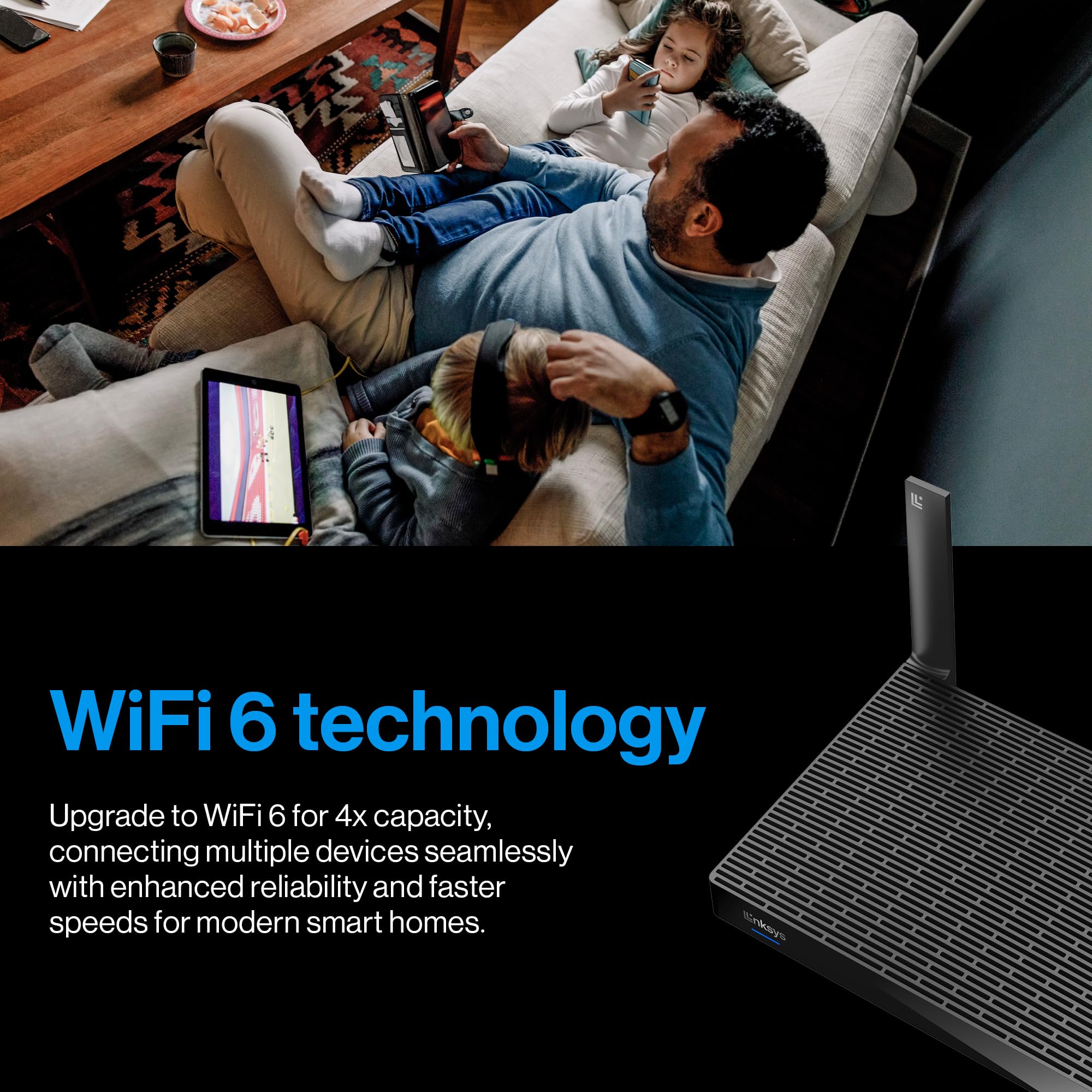 Foto 4 | El Router Wifi 6 Linksys Ln3121-amz Conecta Más De 35 Dispositivos De 2700 Pies² - Venta Internacional.