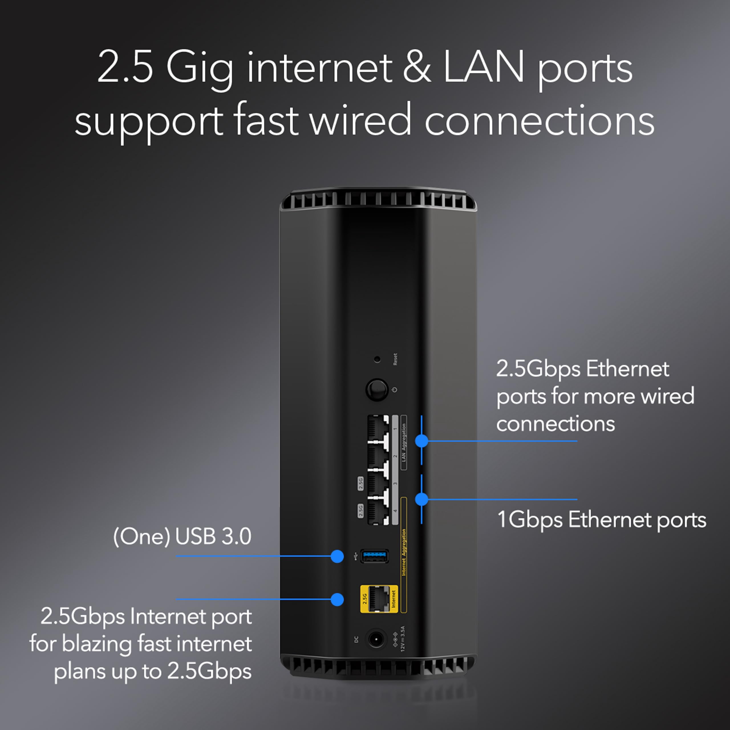 Foto 5 | Enrutador Netgear Nighthawk Tribanda Wifi 7 Rs300 De 9,3 Gbps - Venta Internacional.