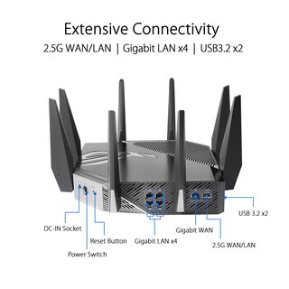 Foto 6 | Router Para Juegos Asus Rog Rapture Gt-axe11000 Wifi 6e Tribanda - Venta Internacional.