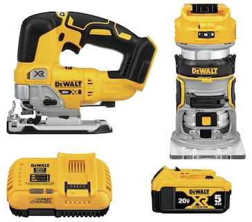 Foto 1 | Juego De Herramientas Dewalt 20v Max Para Fresadora Y Sierra De Calar Inalámbrica Con Batería - Venta Internacional.