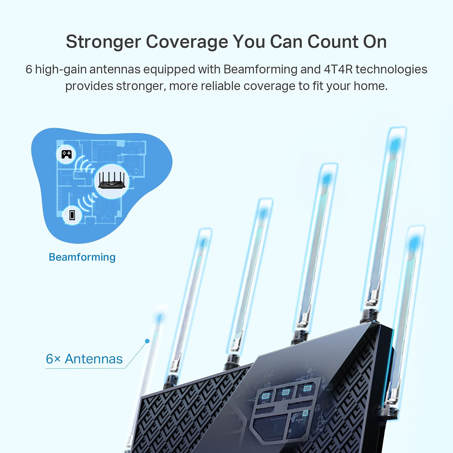 Foto 3 | Router Wifi 6 Tp-link Archer Ax73 Ax5400 Gigabit De Doble Banda - Venta Internacional.