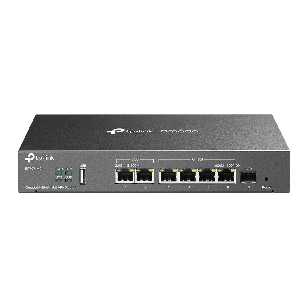 Enrutador Vpn Tp-link Er707-m2 Omada Con Dos Puertos Wan De 2,5 Gig - Venta Internacional.