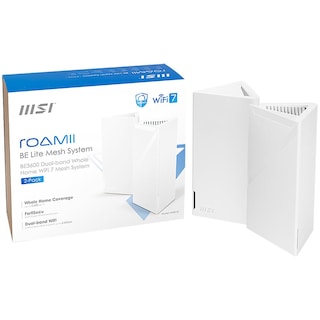 Foto 1 | Kit Router Inalambrico Msi Roamii Be Lite Mesh System Wi-fi 7 Be3600 Doble Banda 3600mbps 802.11be