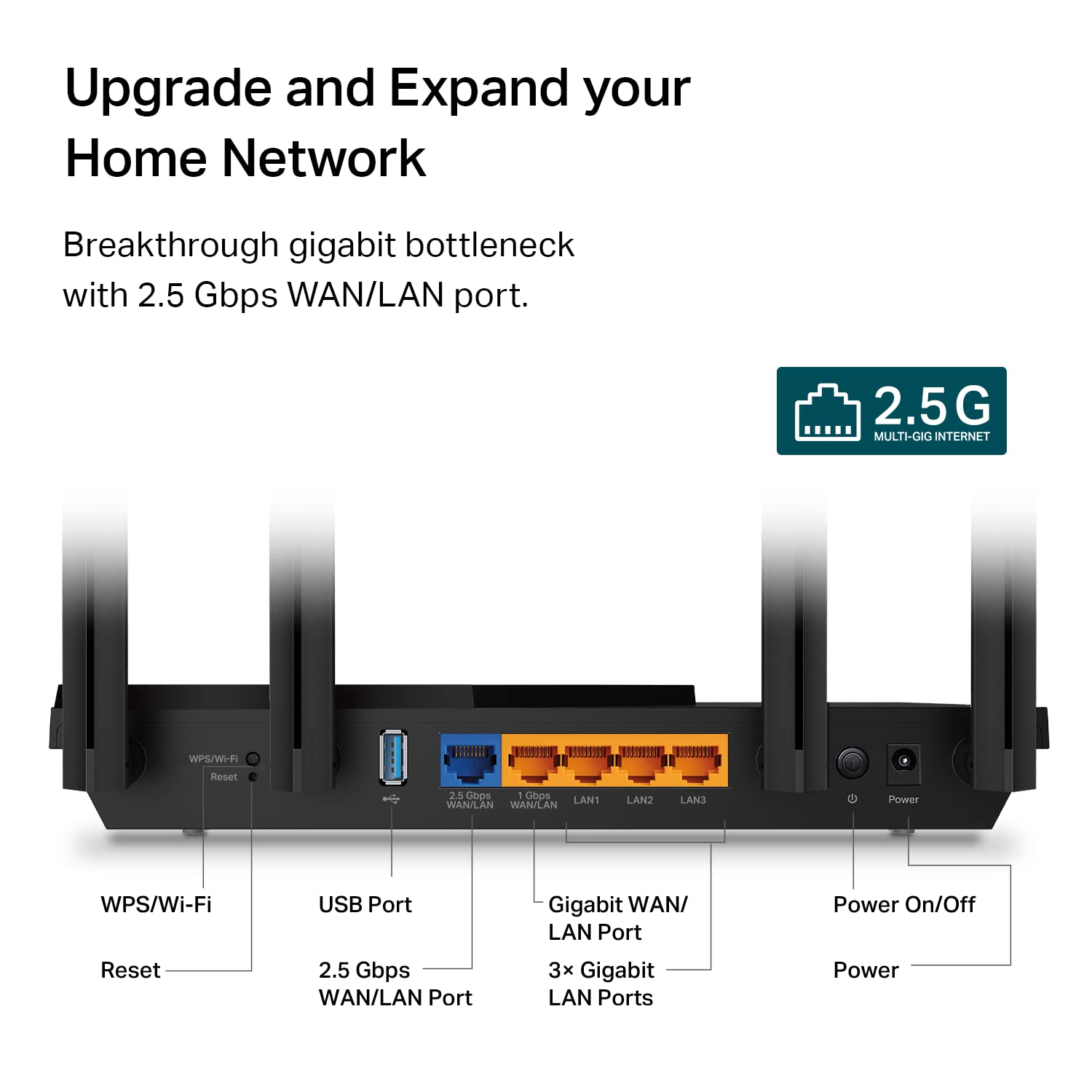 Foto 4 pulgar | Router Wifi 6 TP-Link AX3000 Archer AX55 Pro con Puerto de 2,5 Gbps - Venta Internacional