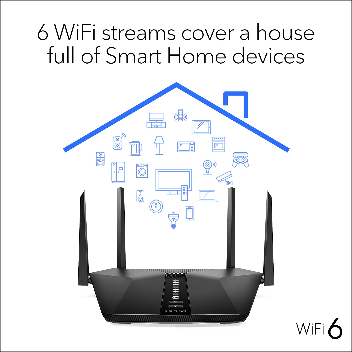 Foto 4 pulgar | Router Wifi 6 Netgear Nighthawk Rax50 Ax5400 De Doble Banda - Venta Internacional.