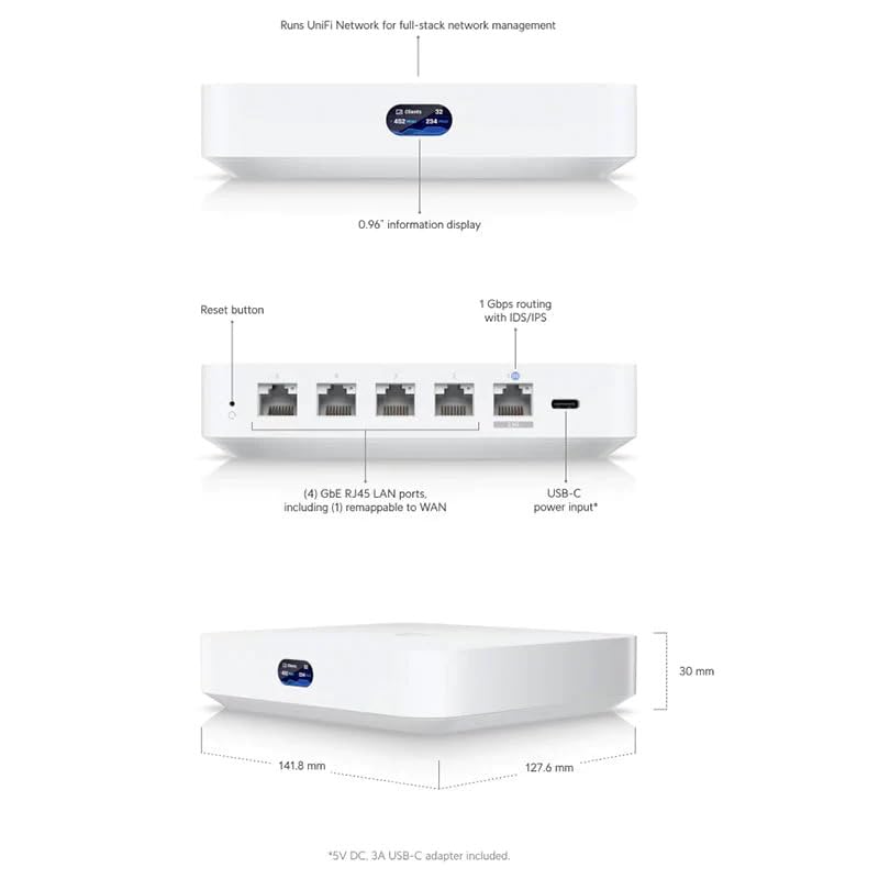 Foto 3 | Puerta De Enlace En La Nube Ubiquiti Ucg-ultra Para Unifi Network - Venta Internacional.