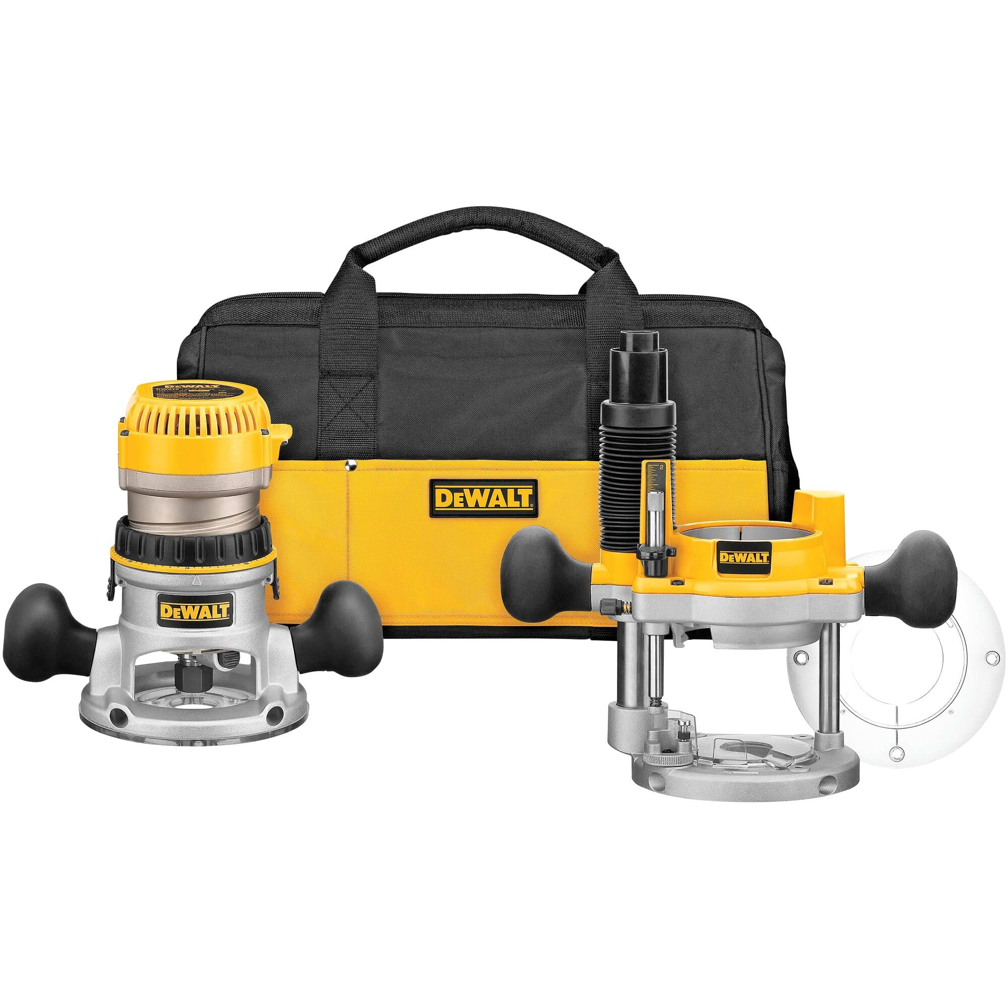 Kit De Router Dewalt Dw618pkb Con Base Fija Y Sumergida De 12 A 24000 Rpm - Venta Internacional.