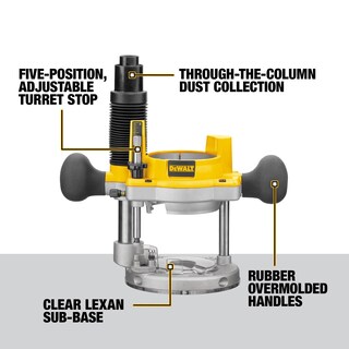 Foto 4 | Kit De Router Dewalt Dw618pkb Con Base Fija Y Sumergida De 12 A 24000 Rpm - Venta Internacional.