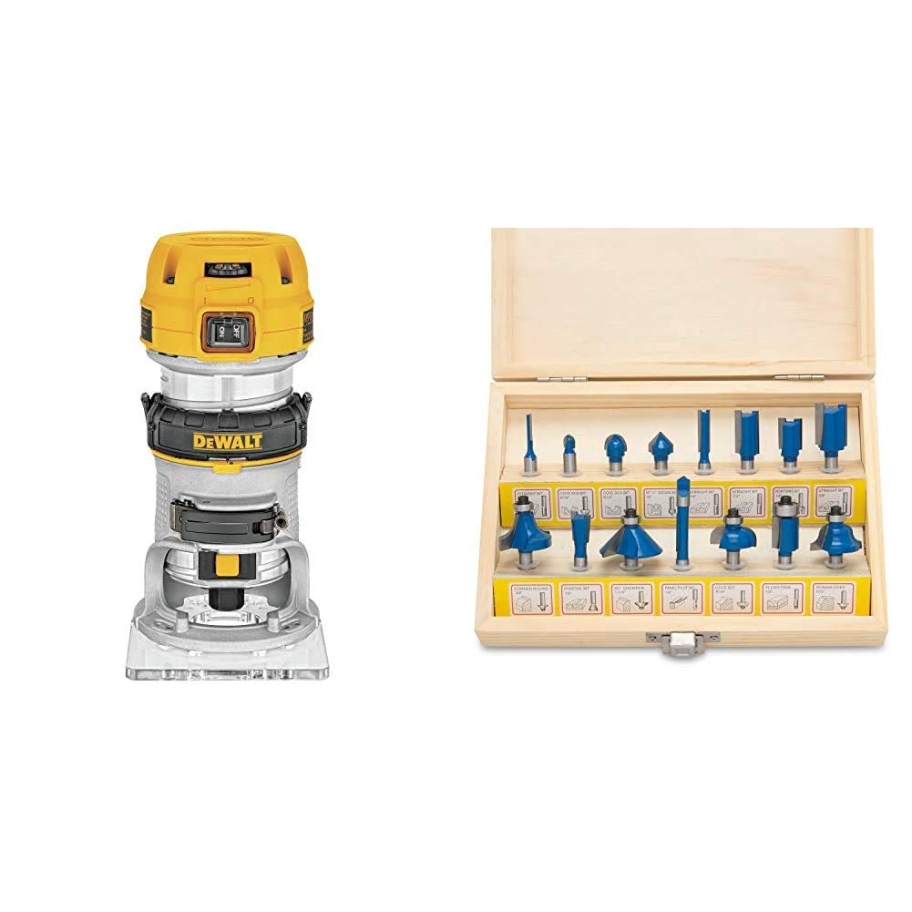 Enrutador Dewalt Dwp611 De Base Fija De 1.25 Hp Con 15 Bits De Enrutador - Venta Internacional.