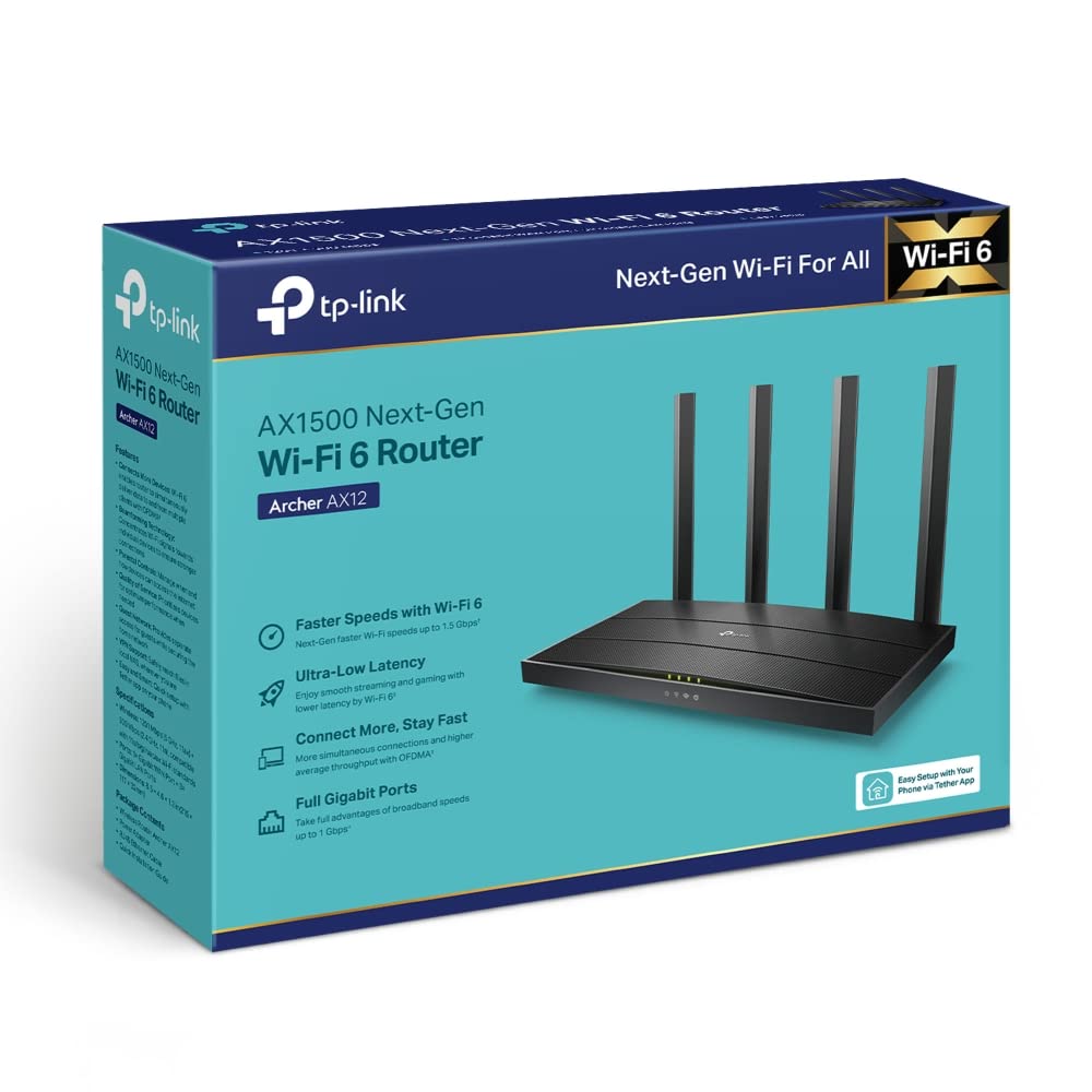 Foto 5 pulgar | Enrutador Wifi6 Tp-link Archer Ax12 Ax1500 Wan De 1 Gb - Venta Internacional