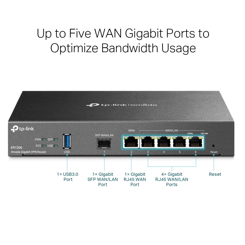 Foto 7 | Router Tp-link Tl-er7206 Vpn Safestream Gb Mul-wan - Venta Internacional.