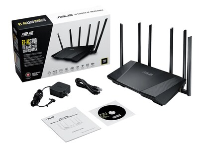 Foto 4 | Router Wifi Asus Ac3200 De Triple Banda Gigabit Con Protección Ai - Venta Internacional.