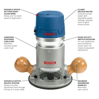 Foto 2 | Enrutador Bosch 1617evs Electrónico De Base Fija De 2.25 Caballos De Fuerza - Venta Internacional.