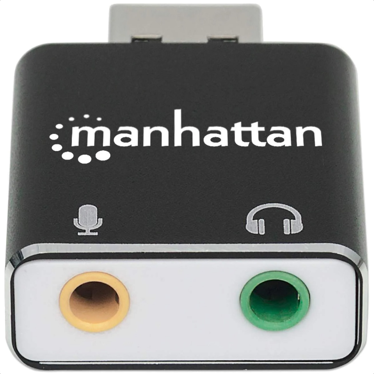Foto 3 pulgar | Convertidor Adaptador De Audio Manhattan Estereo Usb A 3.5mm Alta Velocidad 152754