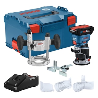 Foto 1 | Kit De Router Palm Bosch Gkf18v-25pl14 De 18 V Con Batería De 4 Ah - Venta Internacional.