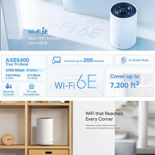 Foto 5 | Kit Router Deco Xe75 Tp-link Triple Banda Ax5400 Wi-fi 6e Mesh 3 Pack