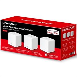 Foto 3 | Kit Router Halo H30g Mercusys Dual Band Ac1300 Mesh Wi-fi 3 Pack