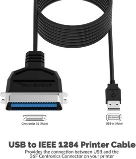 Foto 2 | Adaptador De Cable Usb A Impresora Paralela Sabrent Cb-cn36 - Venta Internacional.