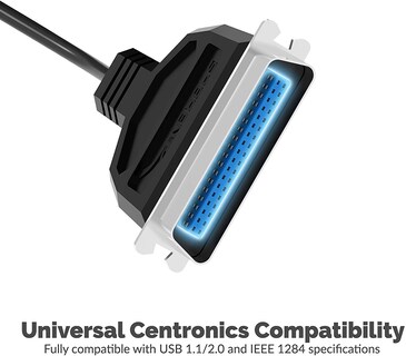 Foto 3 | Adaptador De Cable Usb A Impresora Paralela Sabrent Cb-cn36 - Venta Internacional.